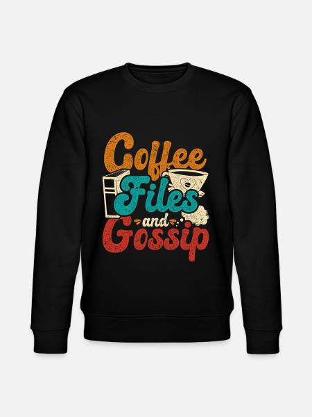HR Manager Human Resources Manager Kaffefiler og sladder - Stanley/Stella økologisk unisex-sweatshirt CHANGER  - sort