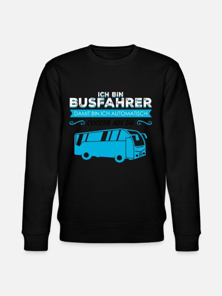 Busfahrer Linienbus - Stanley/Stella Unisex Bio-Sweatshirt CHANGER  - Schwarz