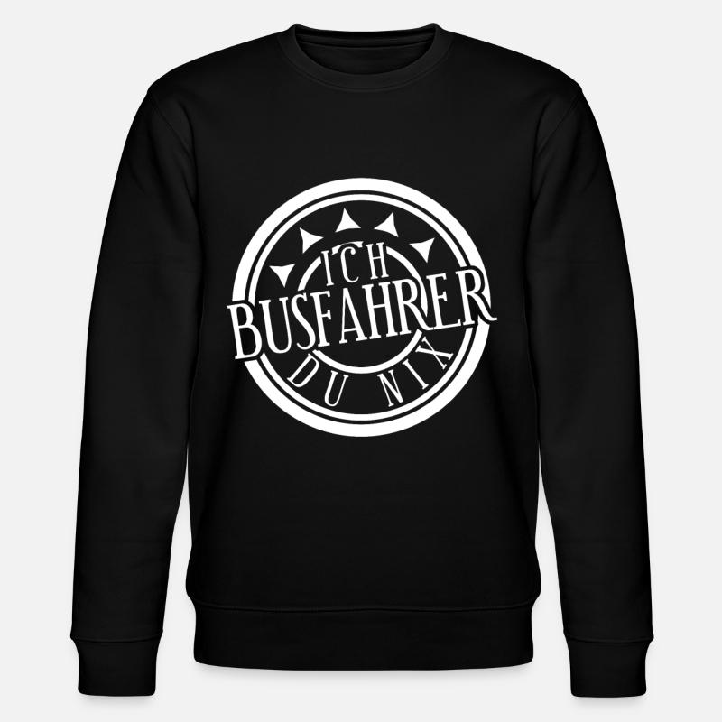 Busfahrer Spruch Linienbus - Stanley/Stella Unisex Bio-Sweatshirt CHANGER - Schwarz