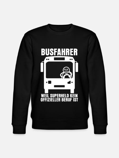 Busfahrer Busfahrerin Linienbus - Stanley/Stella Unisex Bio-Sweatshirt CHANGER  - Schwarz