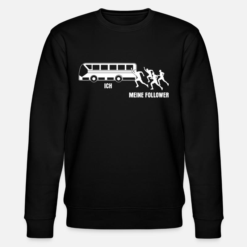 Busfahrer Spruch - Stanley/Stella Unisex Bio-Sweatshirt CHANGER  - Schwarz