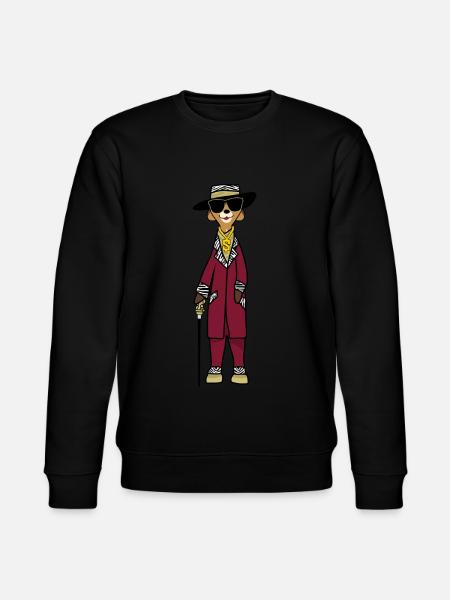 Meerkat Pimp - Stanley/Stella CHANGER Unisex Organic Sweatshirt - black