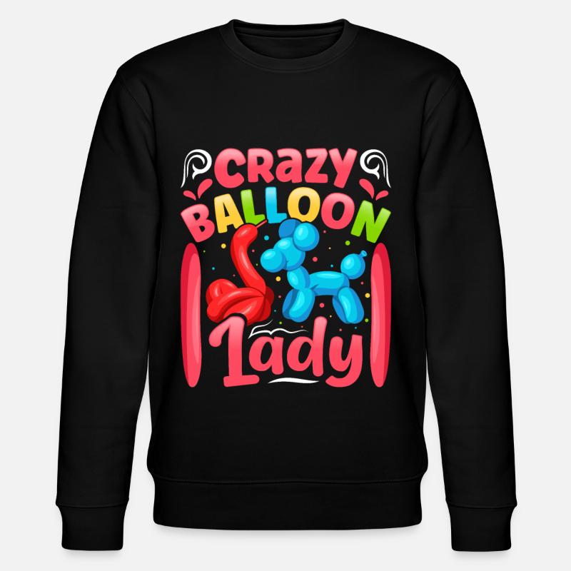 Party Balloon Design - Stanley/Stella Unisex Bio-Sweatshirt CHANGER  - Schwarz