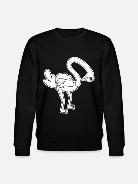 Funny Ostrich - Stanley/Stella CHANGER Unisex Organic Sweatshirt - black