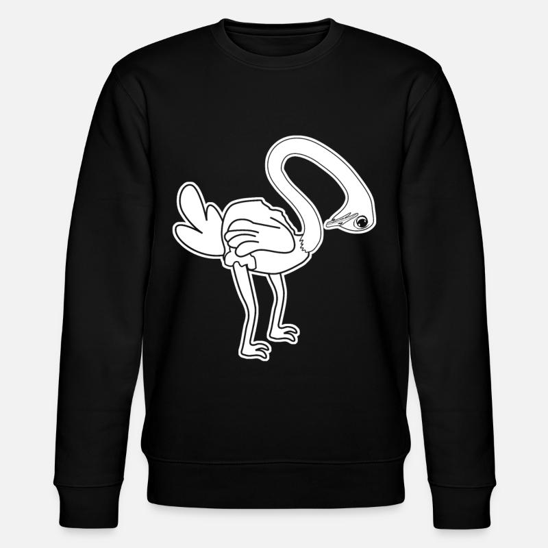Funny Ostrich - Stanley/Stella CHANGER Unisex Organic Sweatshirt - black