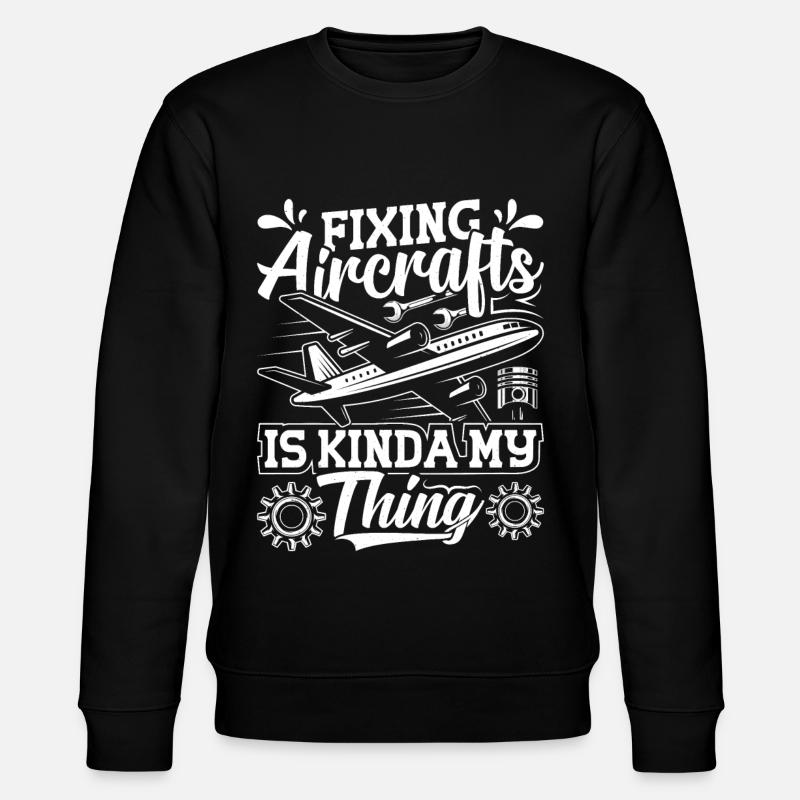 Love Avion aviation - Sweat bio CHANGER Stanley/Stella Unisexe - noir
