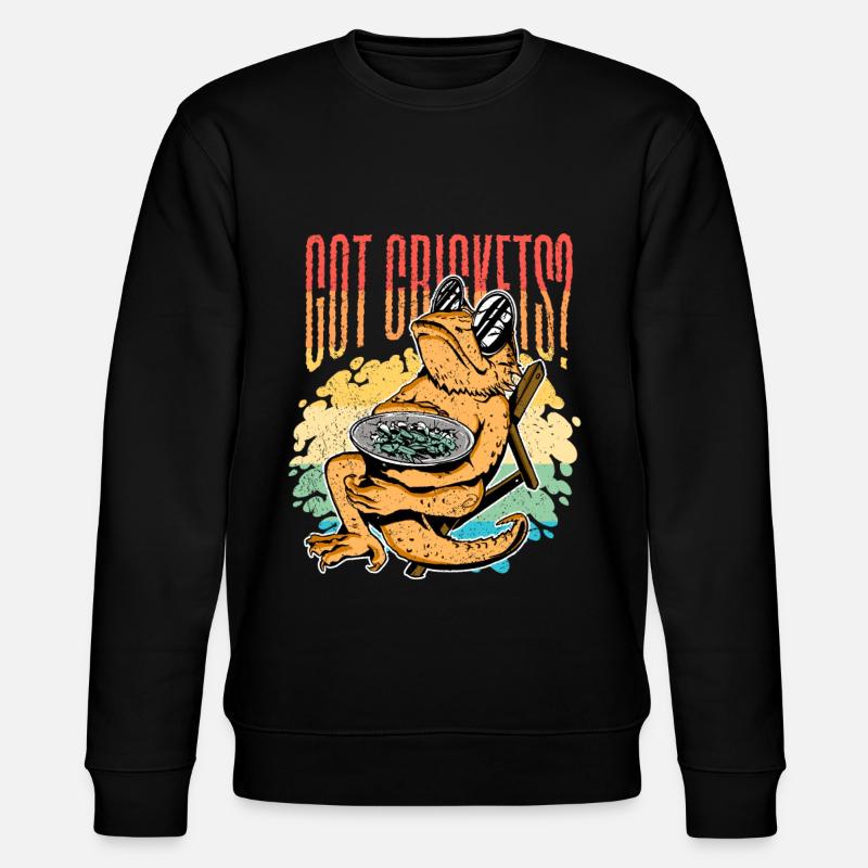Bearded dragons got crickets? - Stanley/Stella CHANGER Unisex Organic Sweatshirt - black