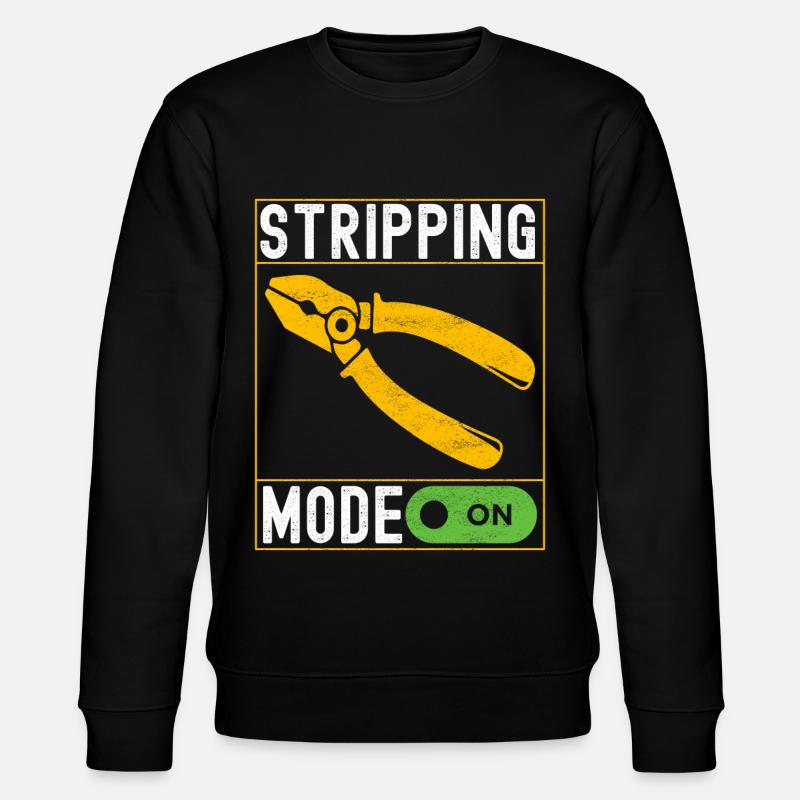 Electrician Electronics Technician - Stanley/Stella CHANGER Unisex Organic Sweatshirt - black