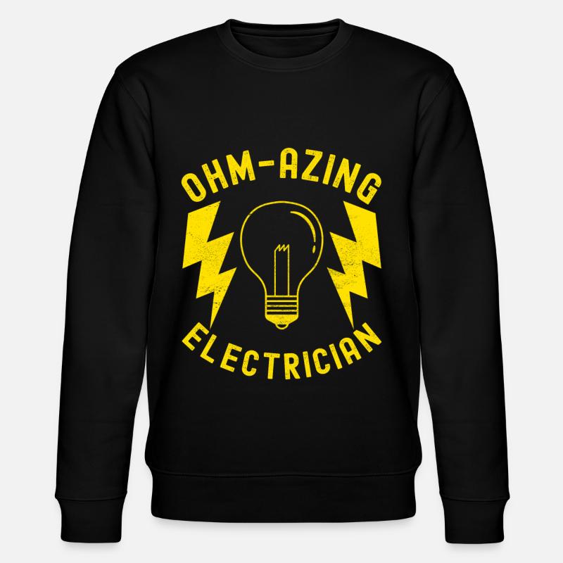 Electrician Electronics Technician - Stanley/Stella CHANGER Unisex Organic Sweatshirt - black