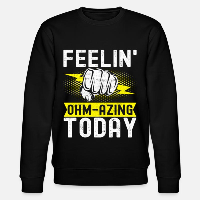 Electrician Electronics Technician - Stanley/Stella CHANGER Unisex Organic Sweatshirt - black