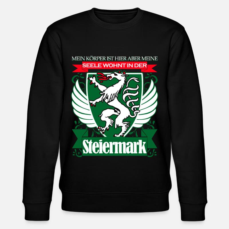 Steiermark Spruch - Stanley/Stella Unisex Bio-Sweatshirt CHANGER  - Schwarz