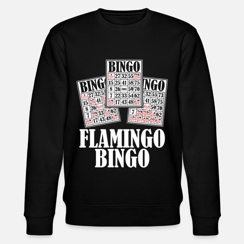 Flamingo Bingo Flamingos - Stanley/Stella Unisex Bio-Sweatshirt CHANGER  - Schwarz