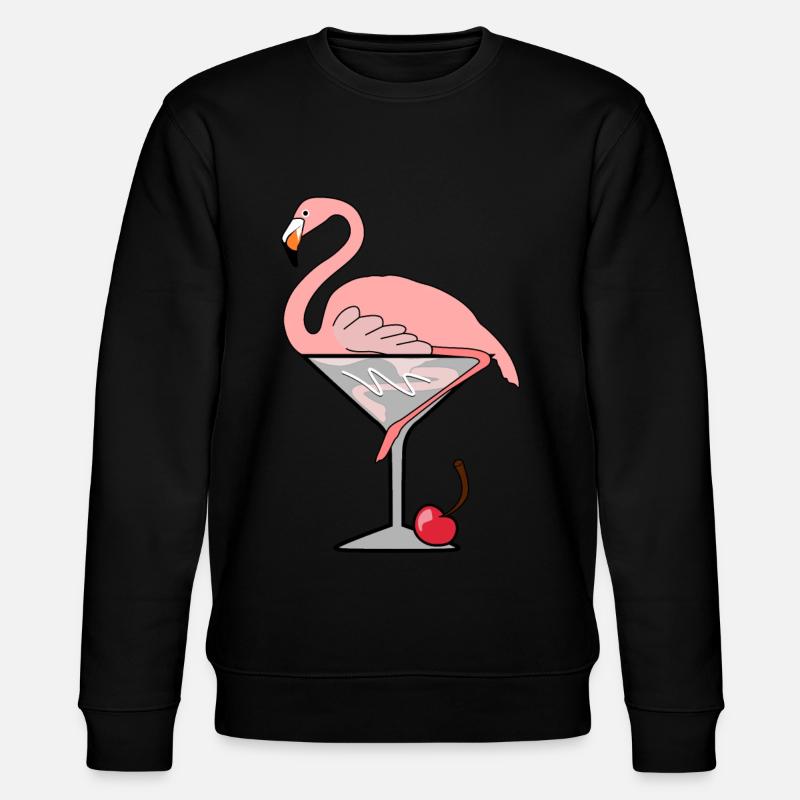 Flamingo Cocktail - Sweat bio CHANGER Stanley/Stella Unisexe - noir
