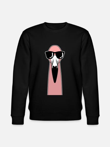 Flamingo Sunglasses Flamingos - Stanley/Stella CHANGER Unisex Organic Sweatshirt - black