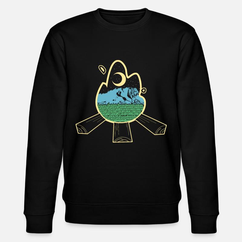 Zugspitze Wandern - Stanley/Stella Unisex Bio-Sweatshirt CHANGER - Schwarz