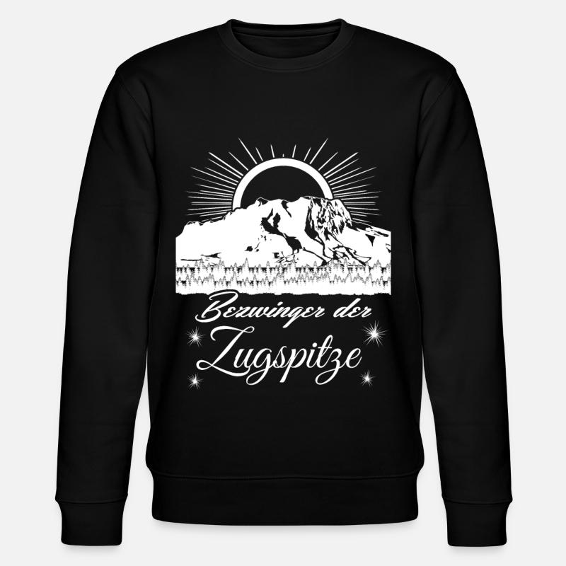 Zugspitze Sonnenaufgang - Stanley/Stella Unisex Bio-Sweatshirt CHANGER  - Schwarz