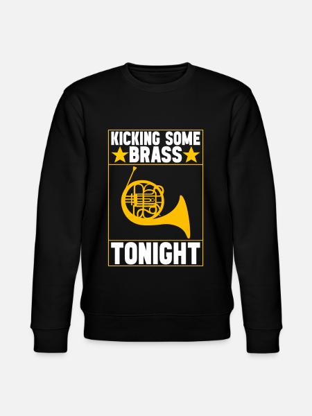 Horn Brass Instrument - Stanley/Stella CHANGER Unisex Organic Sweatshirt - black
