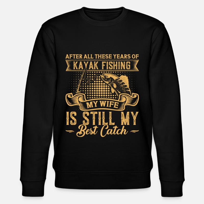Pêche Kayak Pagayage - Sweat bio CHANGER Stanley/Stella Unisexe - noir