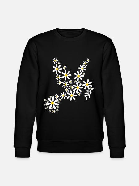 Dove of Peace Peace Sympol - Stanley/Stella CHANGER Unisex Organic Sweatshirt - black