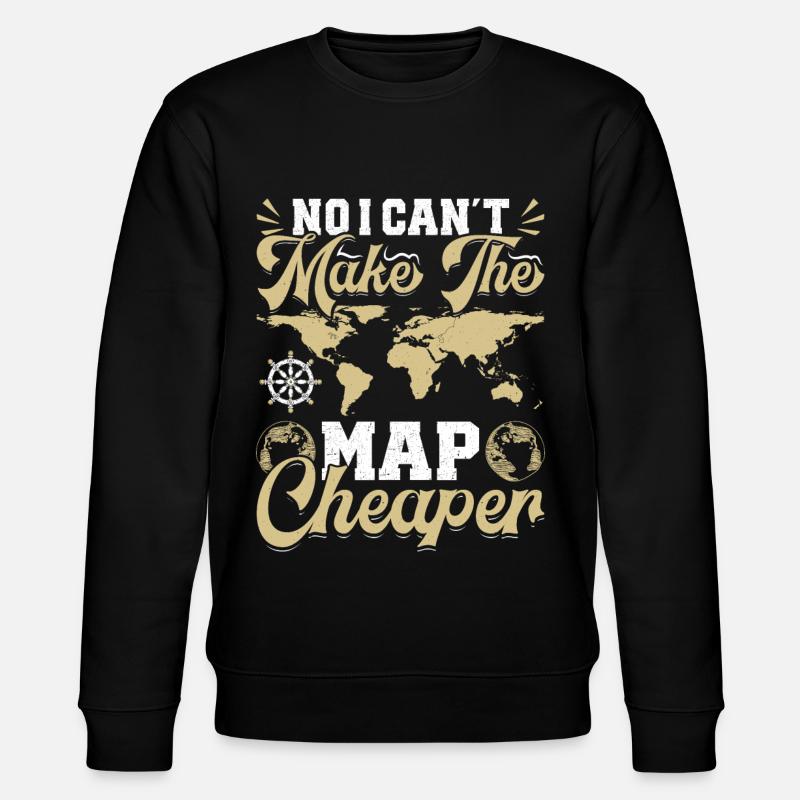 Cartographers - Stanley/Stella Unisex Bio-Sweatshirt CHANGER  - Schwarz