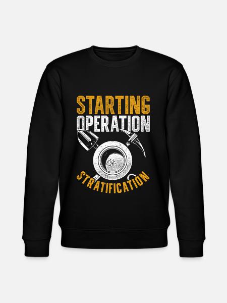 Goldsucher Starting Operation Stratification - Stanley/Stella Unisex Bio-Sweatshirt CHANGER - Schwarz