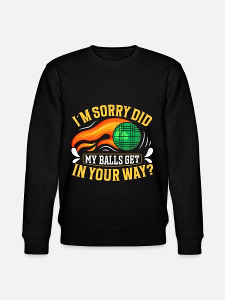 Funny Bocce Game - Stanley/Stella CHANGER Unisex Organic Sweatshirt - black