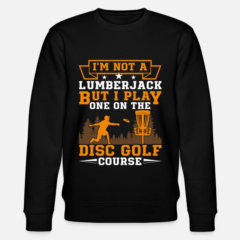 Let me play Discgolf - Stanley/Stella Unisex Bio-Sweatshirt CHANGER  - Schwarz