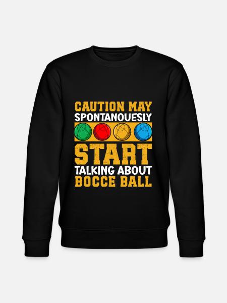 Funny Bocce Game - Stanley/Stella CHANGER Unisex Organic Sweatshirt - black
