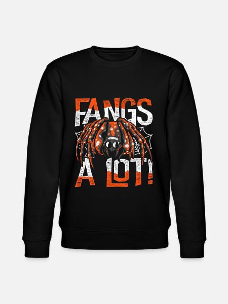 Tarantula Fangs A Lot - Stanley/Stella CHANGER Unisex Organic Sweatshirt - black