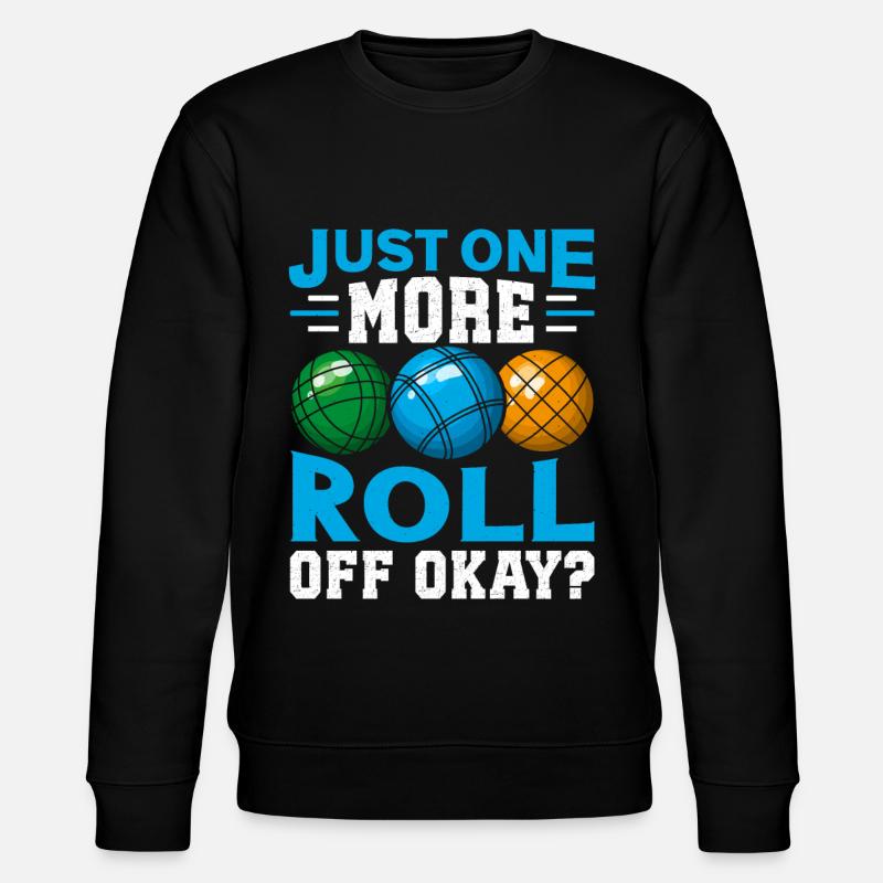 Funny Bocce Game - Stanley/Stella CHANGER Unisex Organic Sweatshirt - black