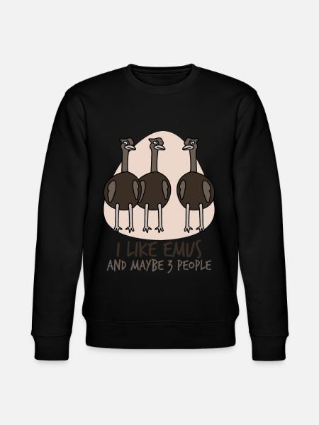 Emus - Stanley/Stella CHANGER Unisex Organic Sweatshirt - black