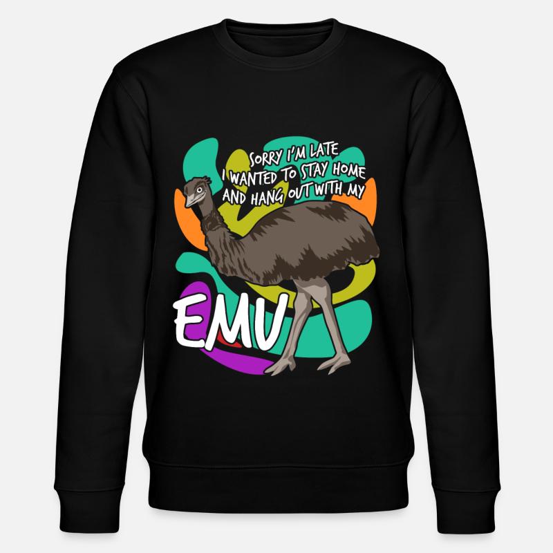 Emus Emu - Stanley/Stella CHANGER Unisex Organic Sweatshirt - black
