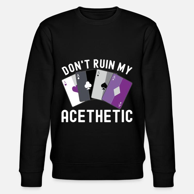 Asexuel Ace - Stanley/Stella Unisex Bio-Sweatshirt CHANGER - Schwarz