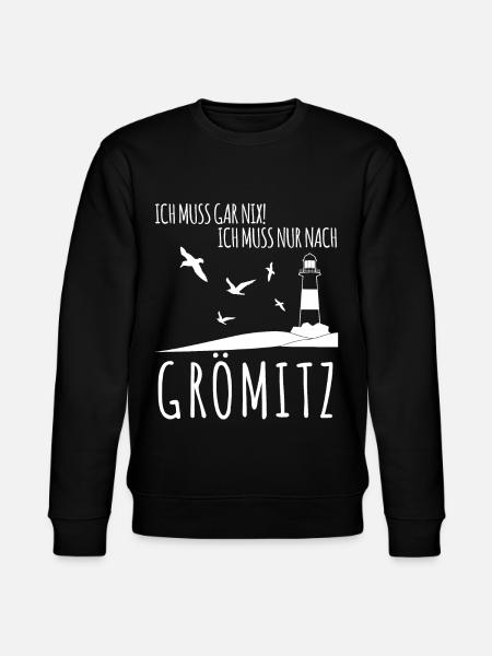 Grömitz Urlaub - Stanley/Stella Unisex Bio-Sweatshirt CHANGER  - Schwarz