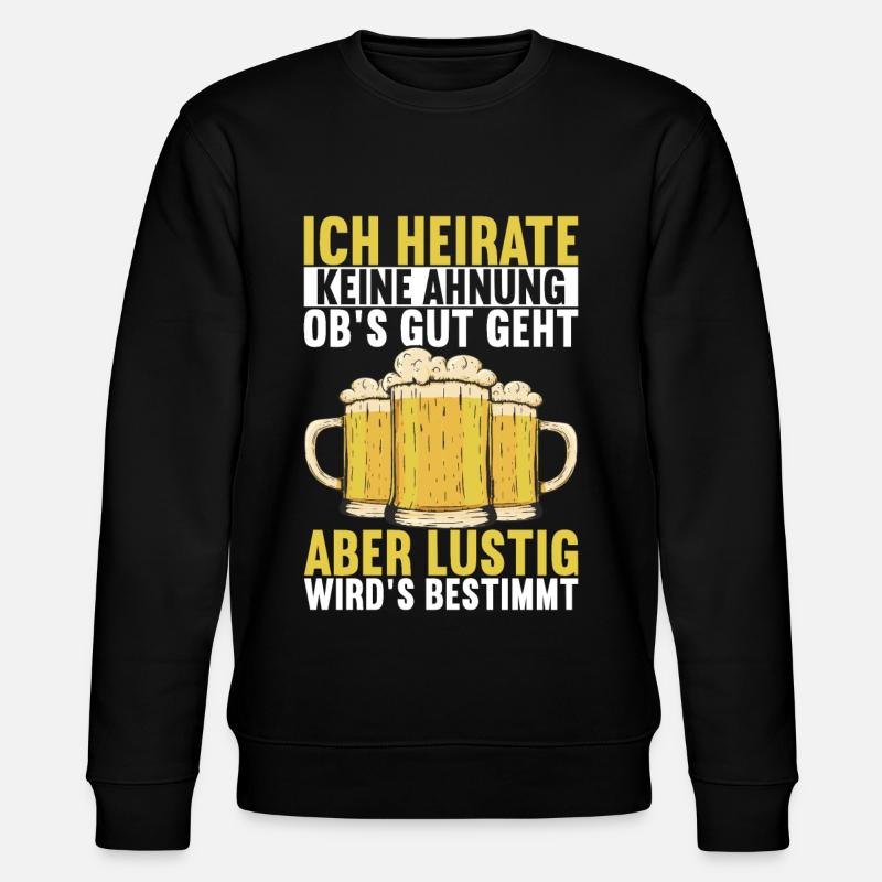 Junggesellenabschied Bräutigam - Stanley/Stella Unisex Bio-Sweatshirt CHANGER - Schwarz