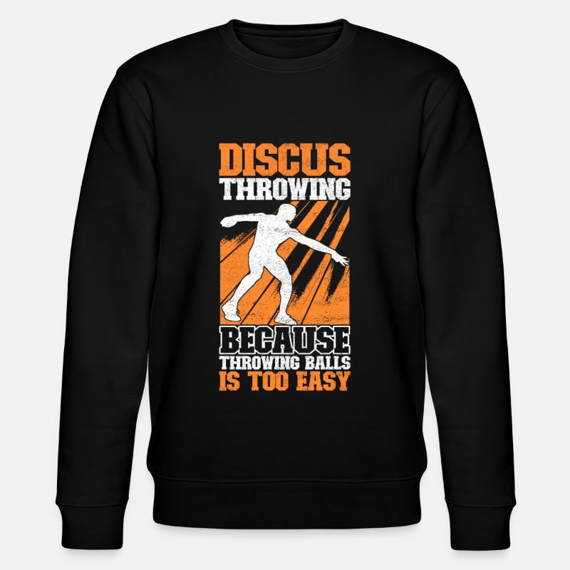 Discus thrower Discus throw - Stanley/Stella CHANGER Unisex Organic Sweatshirt - black
