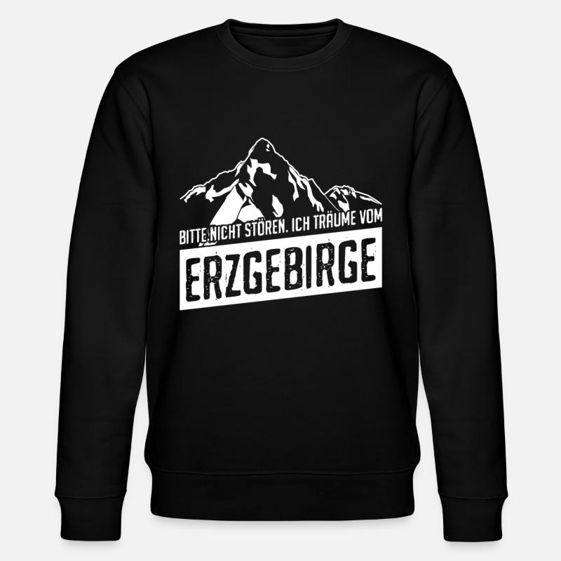 Erzgebirge sächsische schweiz - Stanley/Stella Unisex Bio-Sweatshirt CHANGER  - Schwarz