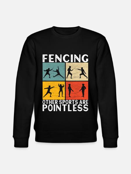 Fencing Fencing - Stanley/Stella CHANGER Unisex Organic Sweatshirt - black