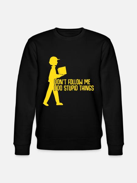 Parcel deliverer joke parcel carrier - Stanley/Stella CHANGER Unisex Organic Sweatshirt - black