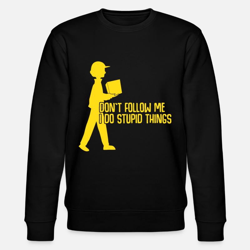 Parcel deliverer joke parcel carrier - Stanley/Stella CHANGER Unisex Organic Sweatshirt - black