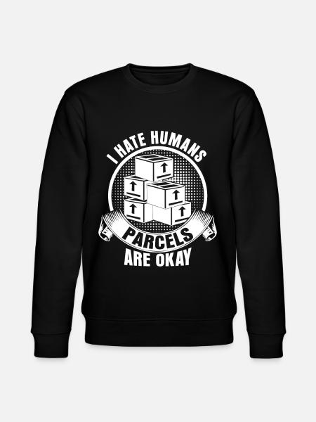 Parcel delivery parcels parcel carrier - Stanley/Stella CHANGER Unisex Organic Sweatshirt - black