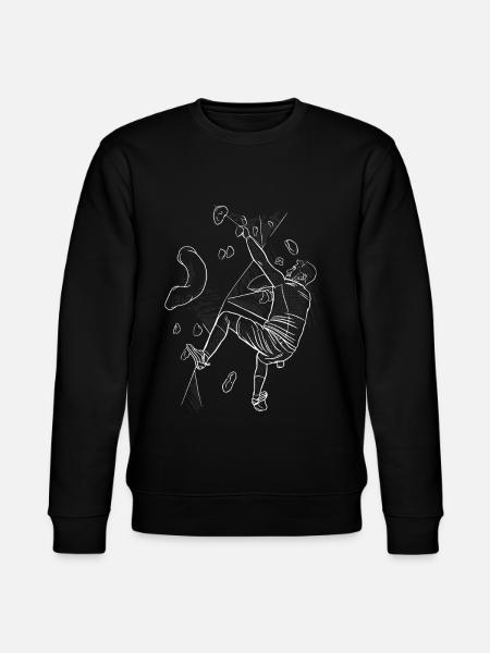 Bouldering Bouldering Arrampicata Boulderer Bouldering - Felpa ecologica unisex CHANGER di Stanley/Stella - nero