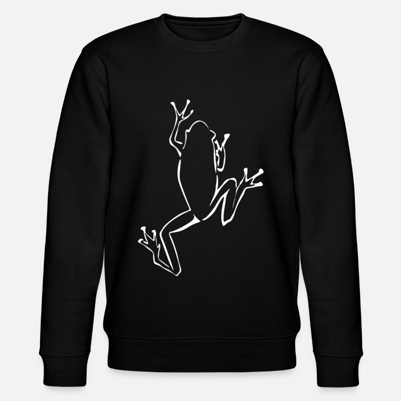 Frog climbs frogs - Stanley/Stella CHANGER Unisex Organic Sweatshirt - black