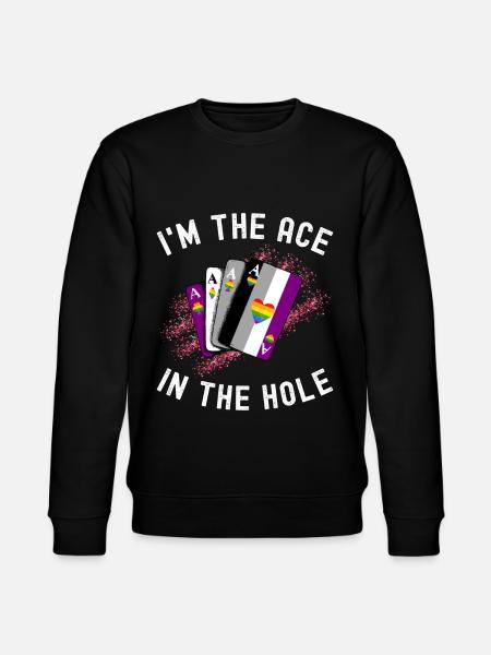 Asexual Ace - Stanley/Stella CHANGER Unisex Organic Sweatshirt - black