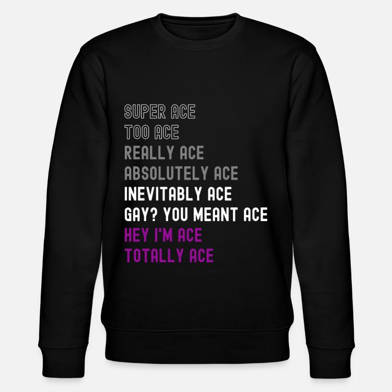 Asexuell Ace - Stanley/Stella Unisex Bio-Sweatshirt CHANGER  - Schwarz