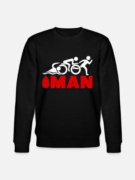 Triathlon Joke Triathletes Triathlete - Stanley/Stella CHANGER Unisex Organic Sweatshirt - black