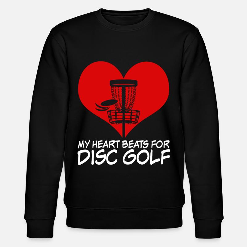 Disc golf Discgolf Spruch Frisbee - Stanley/Stella Unisex Bio-Sweatshirt CHANGER  - Schwarz