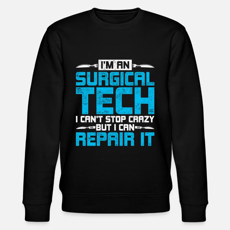 Surgical assistant - Stanley/Stella CHANGER Unisex Organic Sweatshirt - black