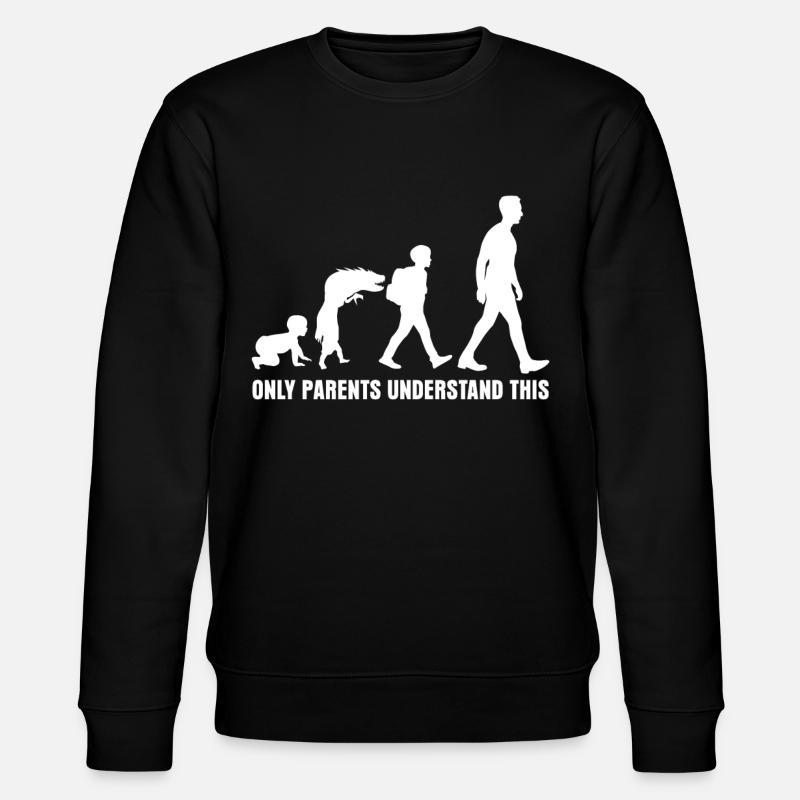 Trotzphase Kindererziehung Vater Mutter - Stanley/Stella Unisex Bio-Sweatshirt CHANGER - Schwarz