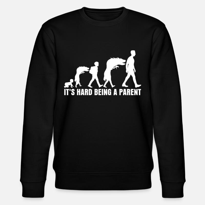 Eltern Trotzphase Pubertät Vater Mutter - Stanley/Stella Unisex Bio-Sweatshirt CHANGER  - Schwarz